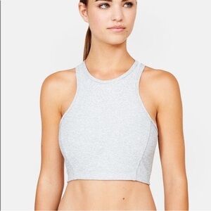 Outdoor Voices Athena Crop Top in Grey